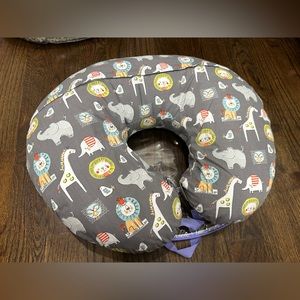 Boppy Original Nursing Pillow, Hypoallergenic Fiber Fill with Removable Cover